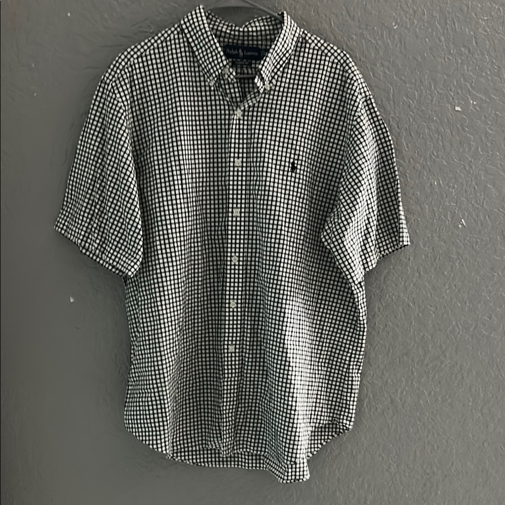 Ralph Lauren Black and White Casual Button Down Shirt - Picture 1 of 4